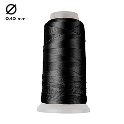 1951404020 Nylon thread on spool, black (0.40mm / 600m) | wholesaler gems & healing stones