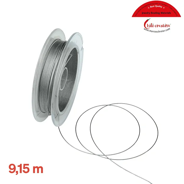 Schmuckdraht, Designerdraht, 0,45mm/9,15m | GH Edelsteine, Heilsteine & Schmuck