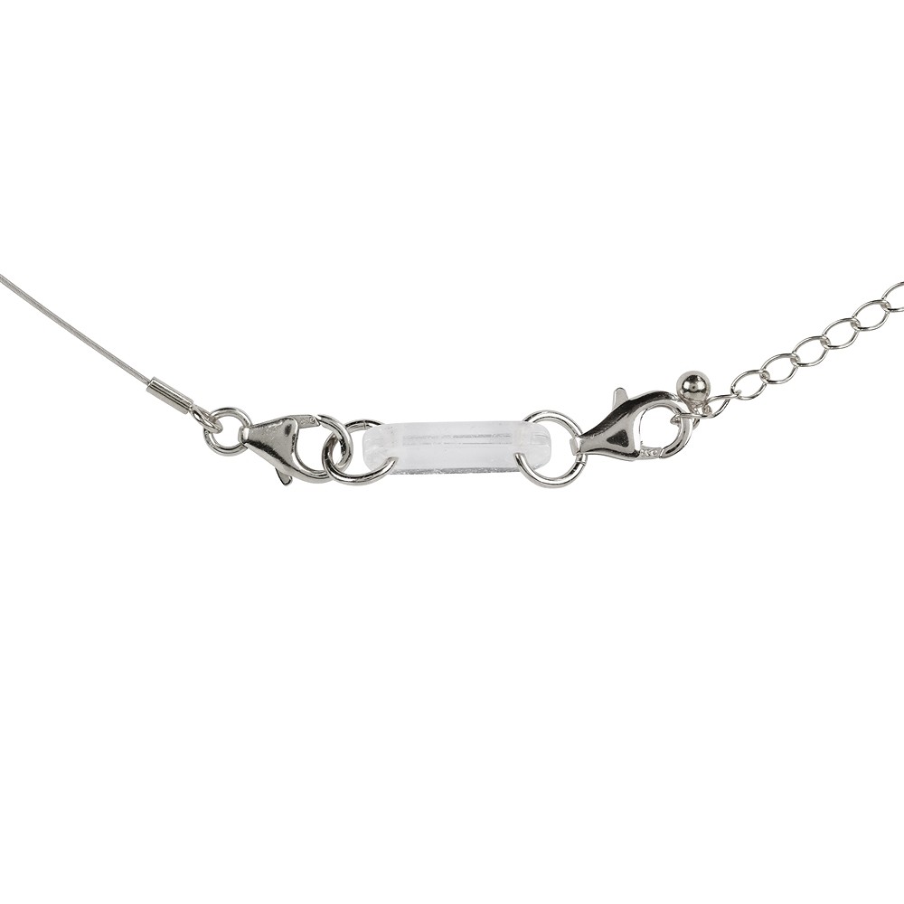 Coupe-chaîne Cristal de roche avec mousqueton, 33mm (6 pcs/UC) | Marco Schreier