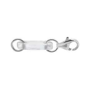 Cadena rompe Cristal de roca, Mosquetón, plata (6 uds/UE) | Marco Schreier