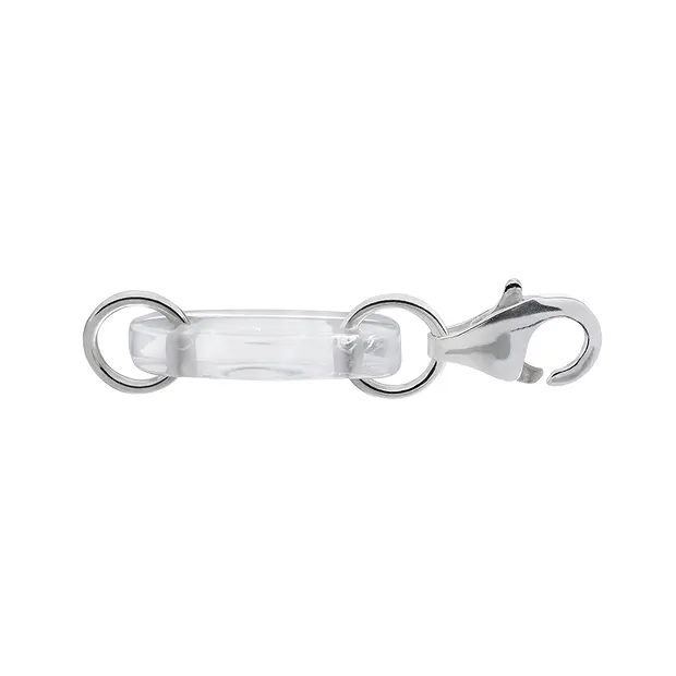 Cadena rompe Cristal de roca, Mosquetón, plata (6 uds/UE) | Marco Schreier