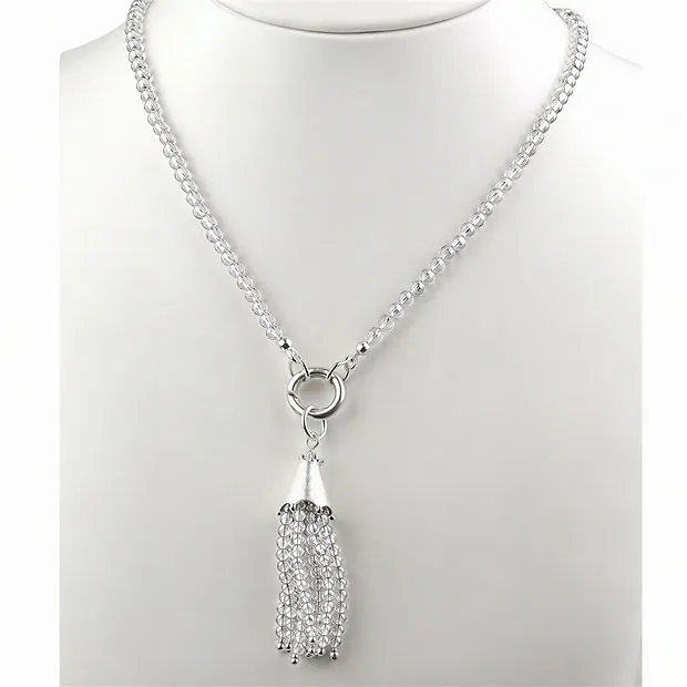 Modulkette Bergkristall facettiert, 70cm | GH Edelsteine, Heilsteine & Schmuck