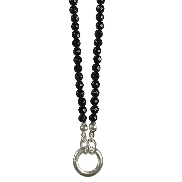 Modulkette Onyx (gef.) mit zwei Endringen, 70cm | Marco Schreier