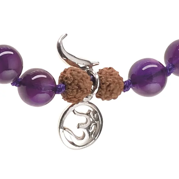 Gemstone Mala Amethyst (Inner Peace) | wholesaler gems, healing stones & jewelry