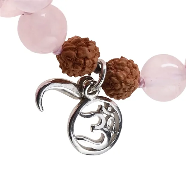 Gemma mala Quarzo rosa (gioia di vivere) | grossista gemme e pietre curative