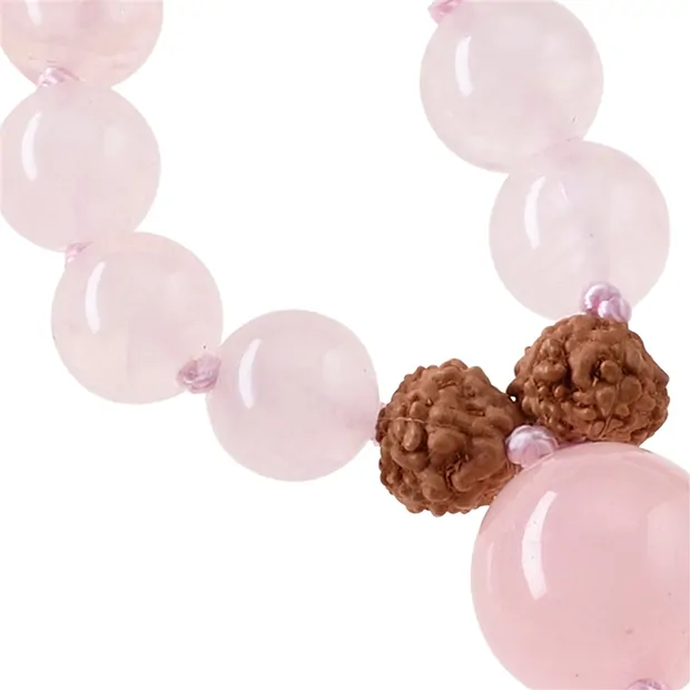 Gemma mala Quarzo rosa (gioia di vivere) | grossista gemme e pietre curative