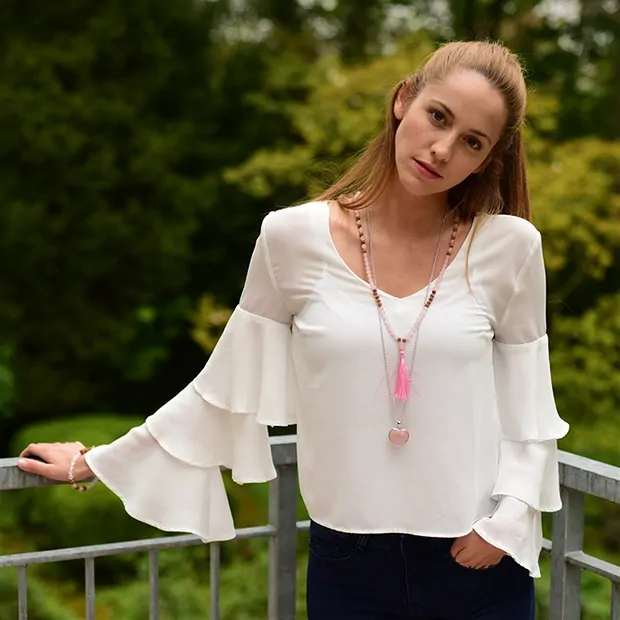 Gemma mala Quarzo rosa (gioia di vivere) | grossista gemme e pietre curative