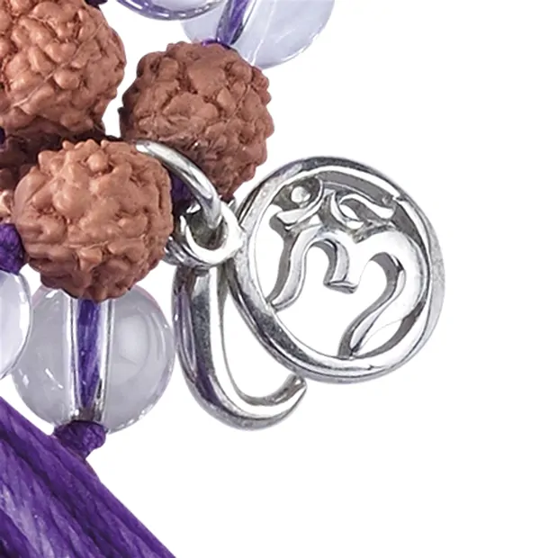 Edelstein-Mala Amethyst, Bergkristall, Rosenquarz (Vitalität) | Marco Schreier