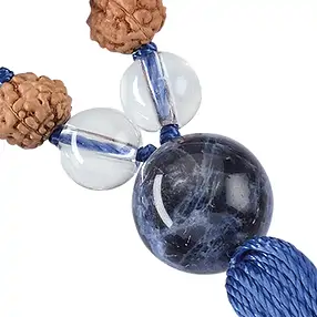 Gemstone mala Sodalite, Rock Crystal (Truthfulness) | Marco Schreier