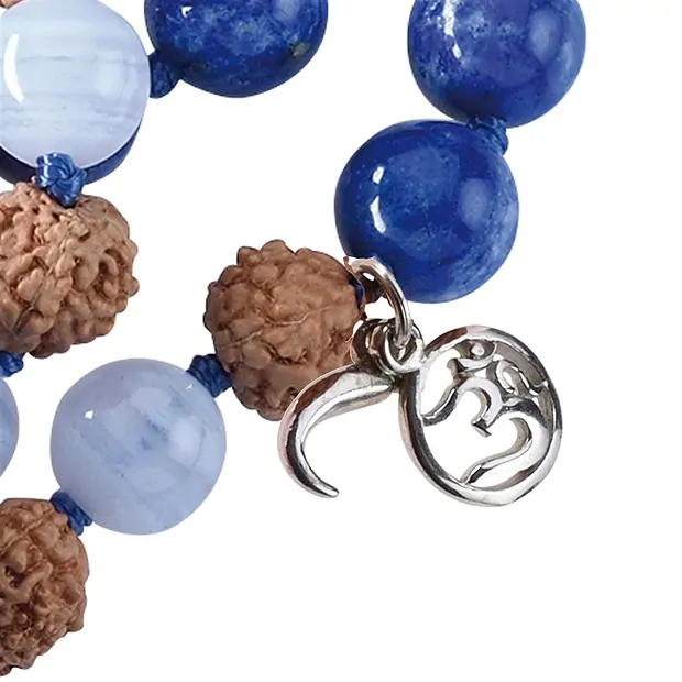 Malas en pierres précieuses Calcédoine, Lapis-lazuli (communication) | Marco Schreier