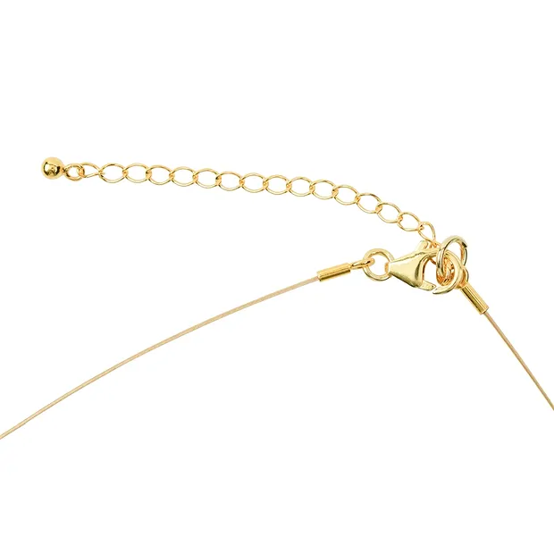 Collier Bronzit, Scheiben, vergoldet, Verlängerungskettchen | Marco Schreier