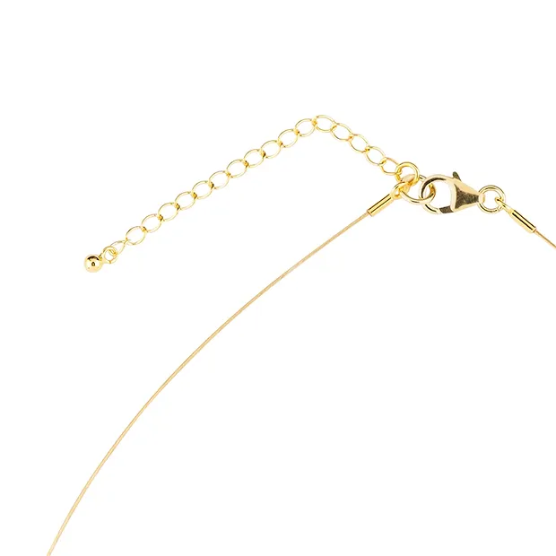 Collana Ossidiana, sfera di luna, placcata in oro, catena di prolungamento | Marco Schreier