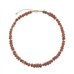 241009250017 Collier Sonnenstein, Freeform (6 x 5-10mm), vergoldet | Marco Schreier