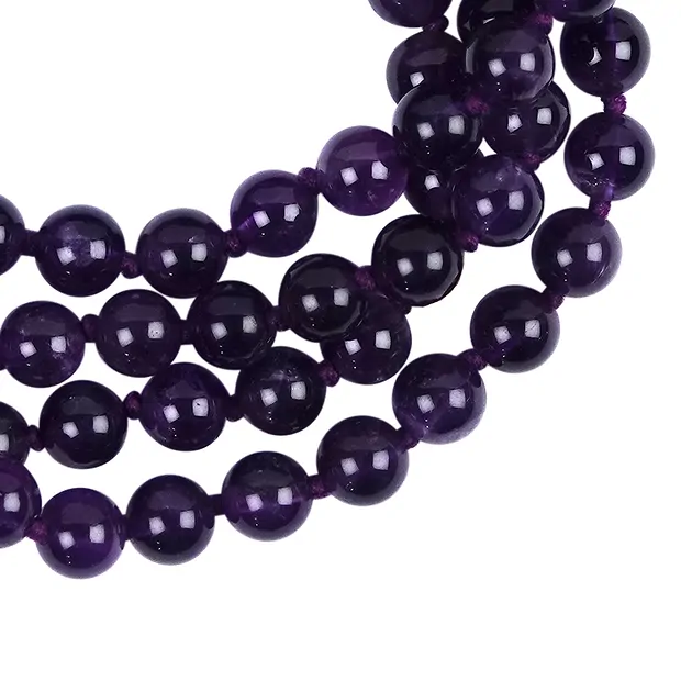 Gemstone mala Amethyst (Sahasrara; crown chakra) | Marco Schreier