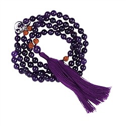 241018190100 Gemstone mala Amethyst (Sahasrara; crown chakra) | Marco Schreier