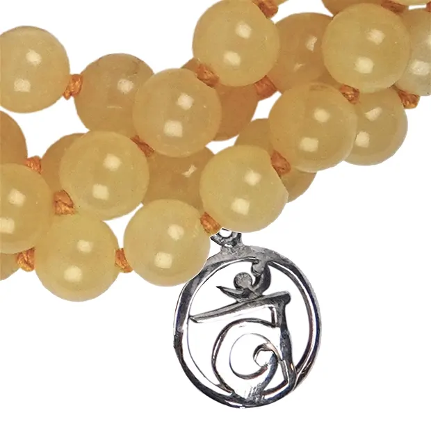 Gemma mala Calcite (arancione) (Manipura; chakra del plesso solare) | Marco Schreier