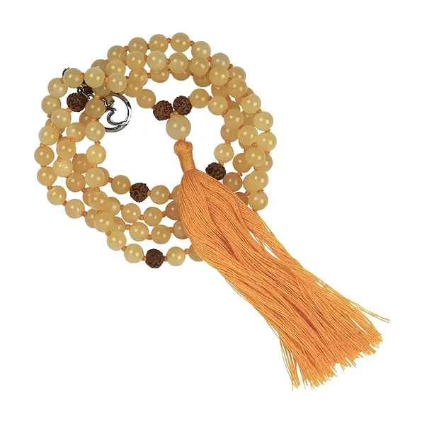 Malas en pierres précieuses Calcite orange (Manipura ; chakra du plexus solaire) | Marco Schreier
