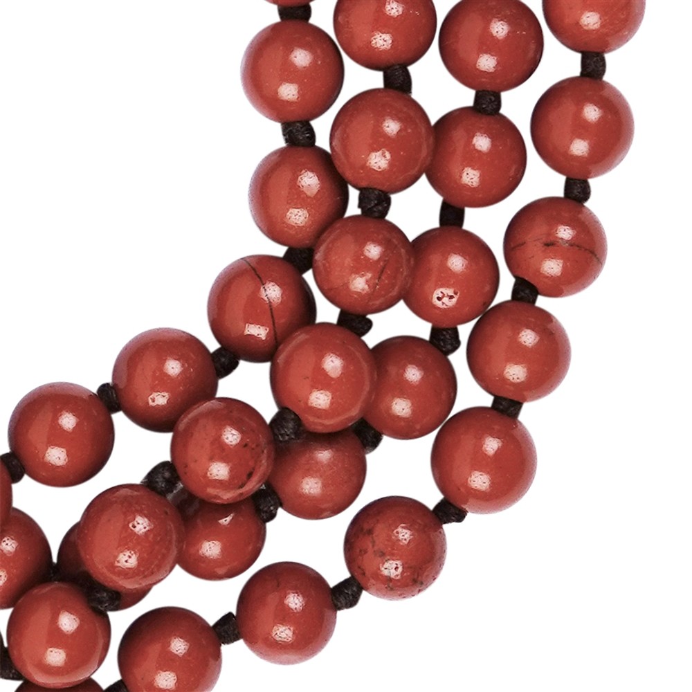 Malas en pierres précieuses Jaspe (rouge) (Muladhara ; chakra racine) | Marco Schreier
