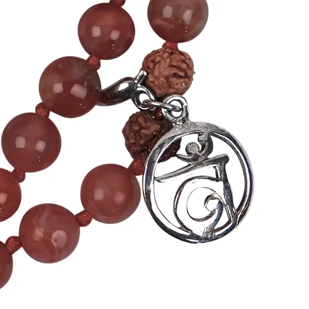 Gemstone mala Jasper (red) (Muladhara; root chakra) | Marco Schreier