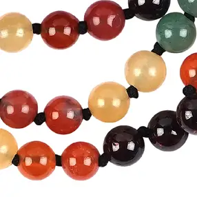 Gemstone mala Rudraksha with chakra stones | wholesaler gems & healing stones
