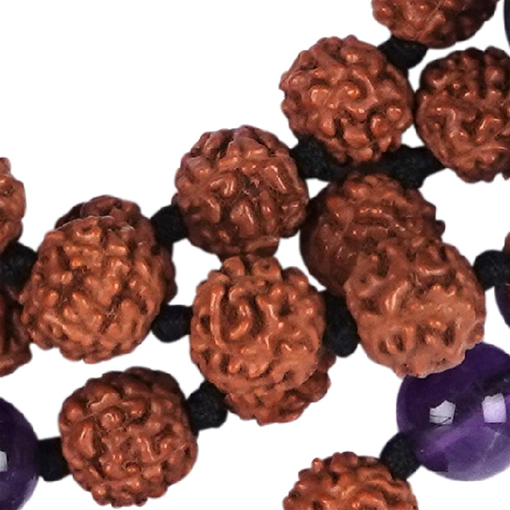 Mala di pietre preziose Rudraksha con pietre chakra | Marco Schreier