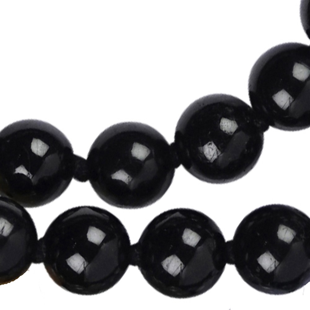 Schorl in pietra preziosa con perline chakra | grossista gemme e pietre curative