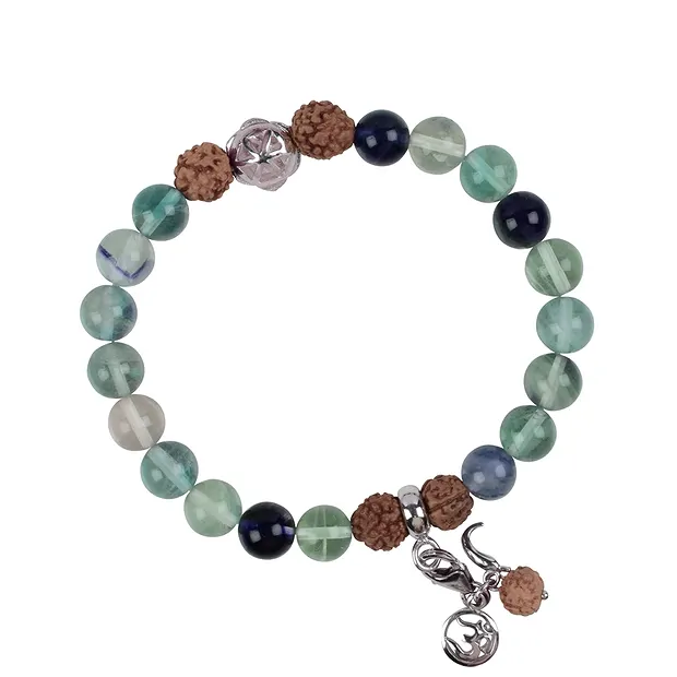 Gemstone mala fluorite (fountain of youth) | wholesaler gems & healing stones
