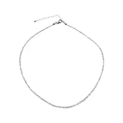 241018210006 Chaîne Diamant (argent), cristaux bruts (2,0 - 2,5mm), rhodié, Chaîne d'extension | Marco Schreier