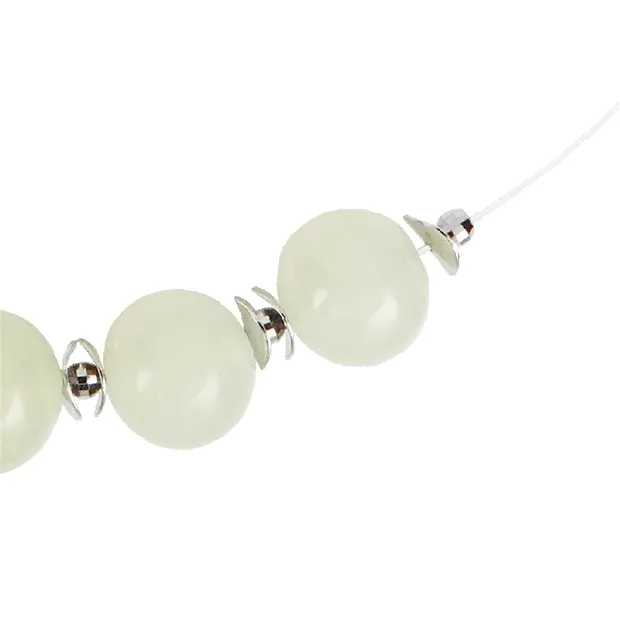 Collier boules Serpentine, rhodié, Chaîne d'extension | Marco Schreier