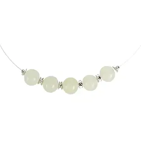 Necklace Serpentine beads, rhodiniert, extension chain | Marco Schreier