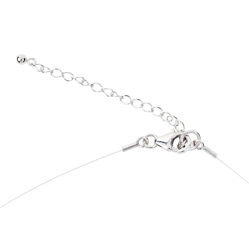 Sapphire necklace, beads, rhodiniert, extension chain | Marco Schreier