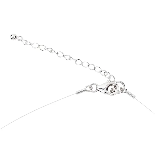 Collier Saphir, Kugeln, rhodiniert, Verlängerungskettchen | Marco Schreier