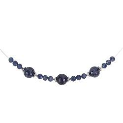 241018210017 Collar Zafiro, cuentas, rodinado, alargador cadena | Marco Schreier