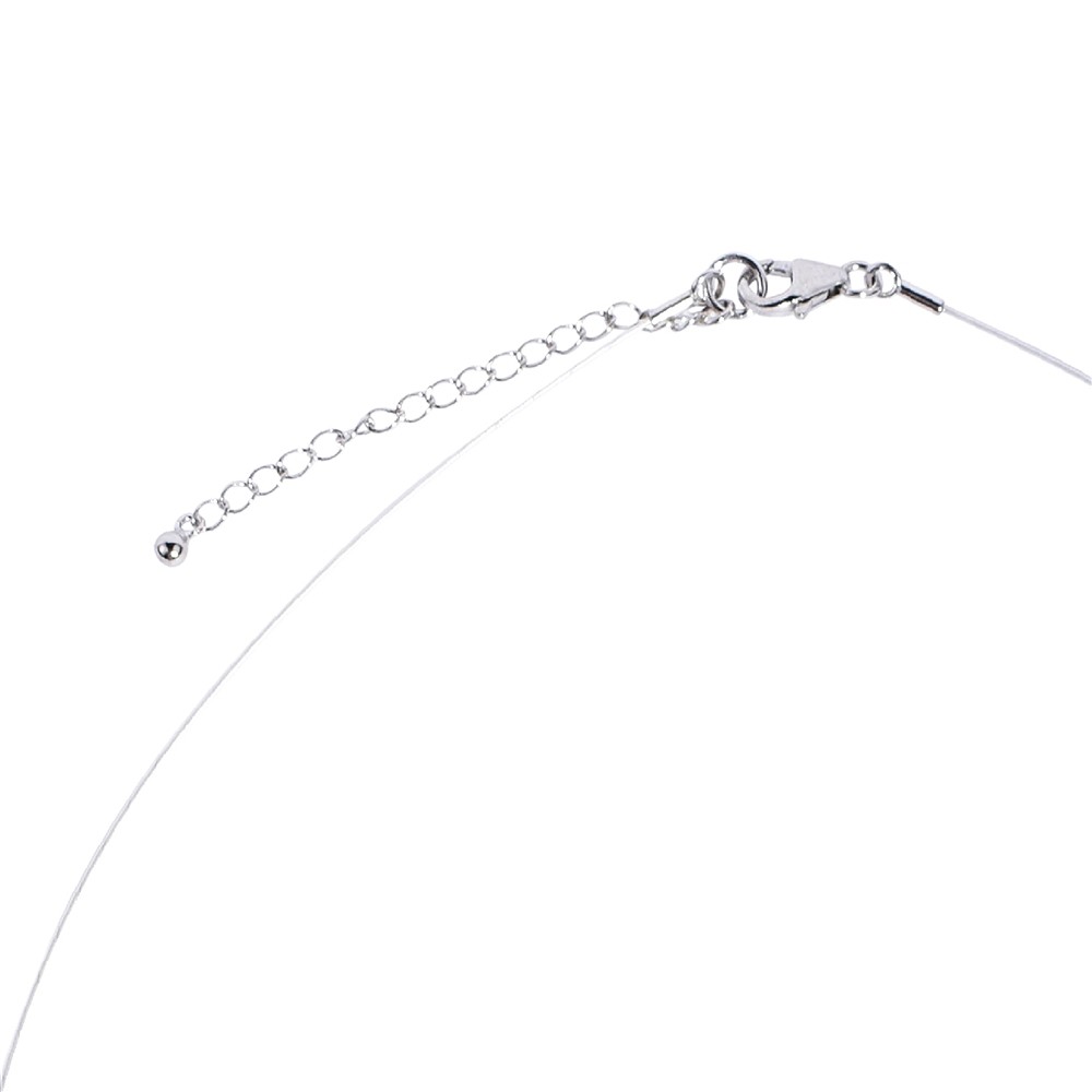 Serafinite necklace, coin 16mm, rhodiniert, extension chain | Marco Schreier