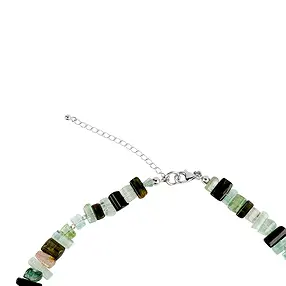 Chaîne Tourmaline (verte), baguettes (08 - 12mm), rhodiée | Marco Schreier