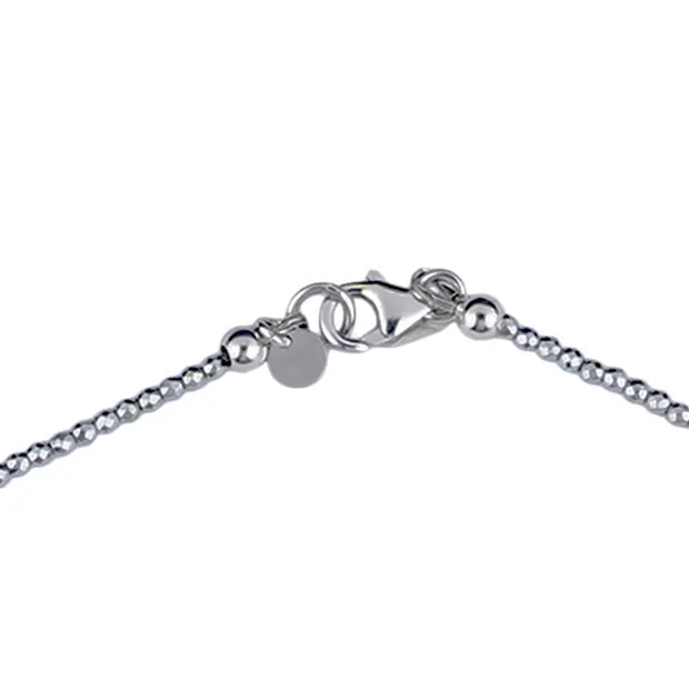 Hematine necklace, pearl, 83cm | minerals trade - gems, healing stones & jewelry