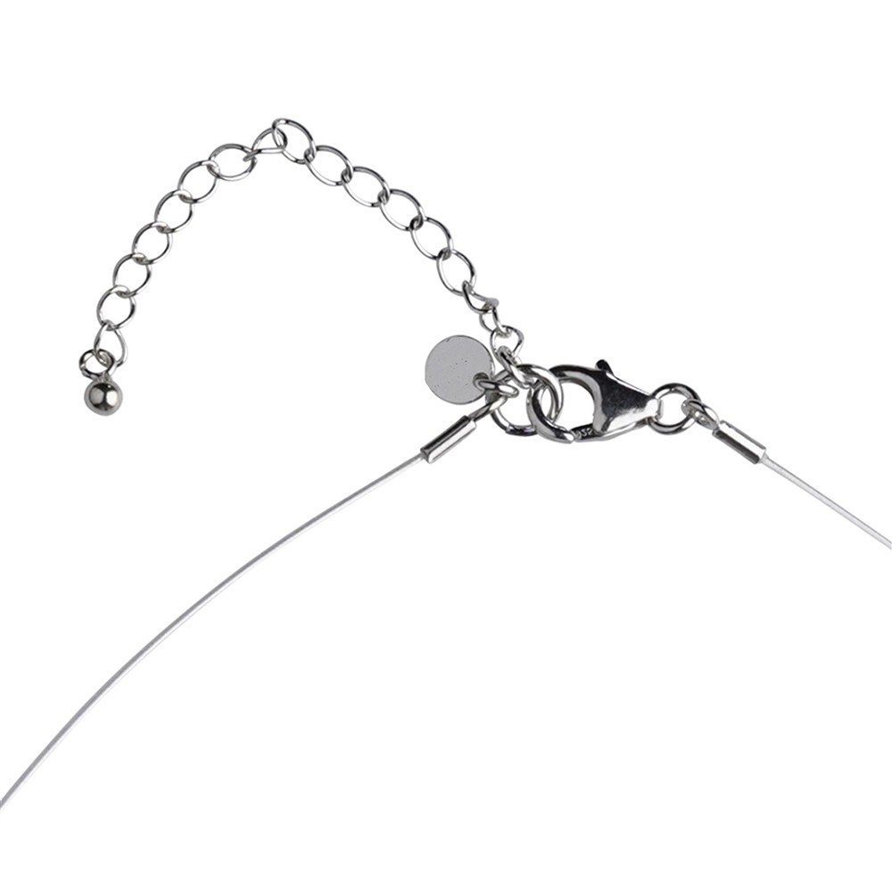 Collier Rhodochrosite, boules, rhodié, Chaîne d'extension | Marco Schreier