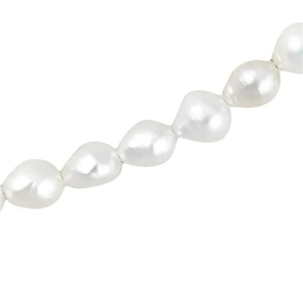 Collier d'atelier perle, boule Larimar, rhodié | Marco Schreier