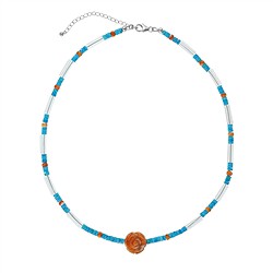 241018260014 Atelierkette Türkis, Bergkristall, Spiny Oyster, rhodiniert | Marco Schreier