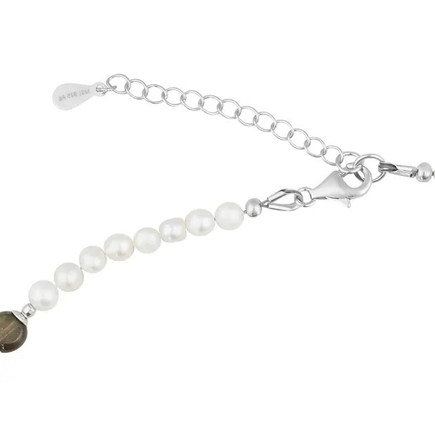 Boutique necklace with Pearls, Tourmaline (multicolour), rhodiniert | Marco Schreier