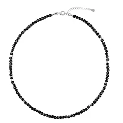 241018260035 Collier de créateurs Schorl (stab.), cubes (4 mm), rhodiés | Marco Schreier