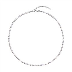 241018260058 Collar de perlas de agua dulce, redondas (4-5 mm), rodinado | Marco Schreier