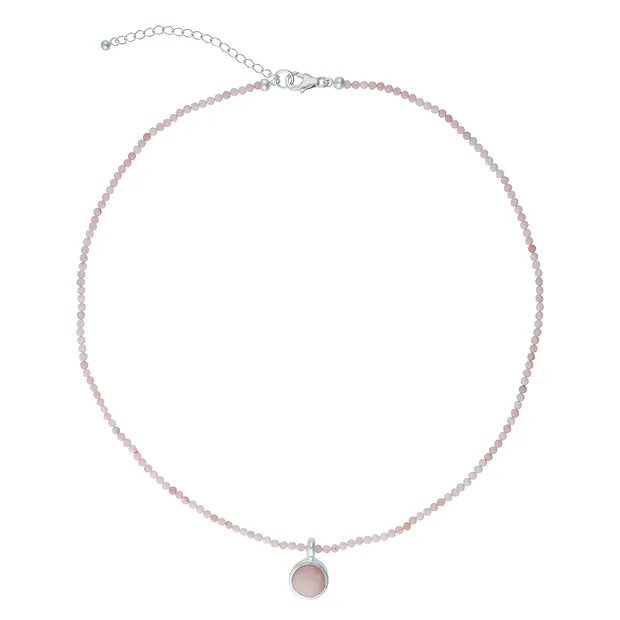 Collana Atelier Opale andino, perline, ciondolo rotondo | Marco Schreier