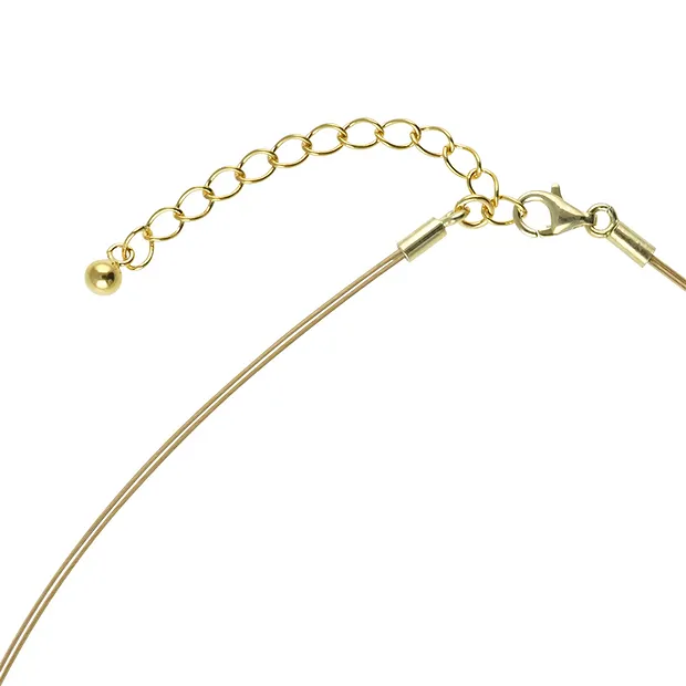 Atelierkette Andenopal, Kugel, vergoldet | GH Edelsteine, Heilsteine & Schmuck