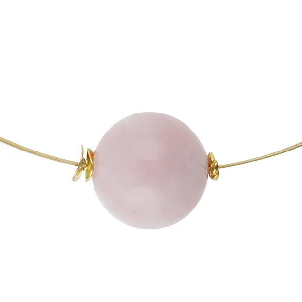 Collana Atelier Opale andino, sfera, placcata oro | Marco Schreier