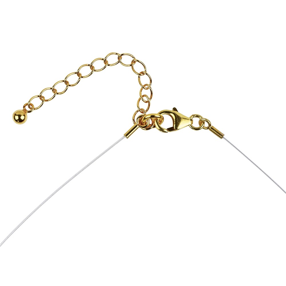 Collana di indigolite, perline, placcato oro, catena di prolungamento | Marco Schreier