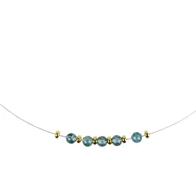 Collier Indigolite, boules, doré, Chaîne d'extension | Marco Schreier