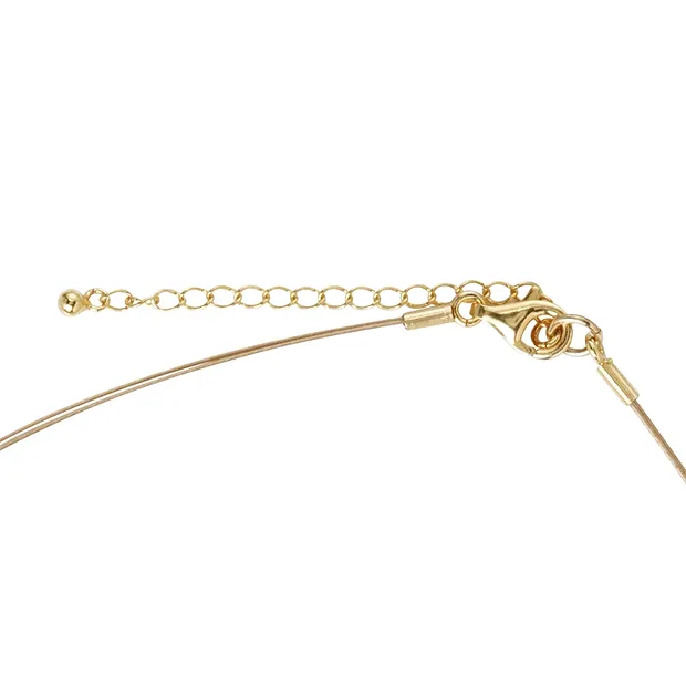 Collar de Amazonita, botón/bola, chapado en oro, cadena de extensión | Marco Schreier