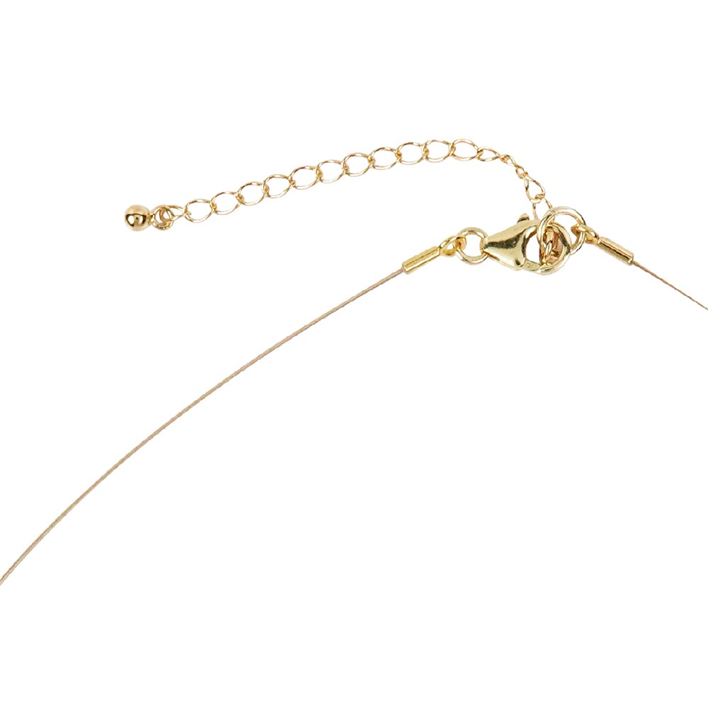 Atelier necklace Rock Crystal, beads. Rose blossom, gold-plated | Marco Schreier