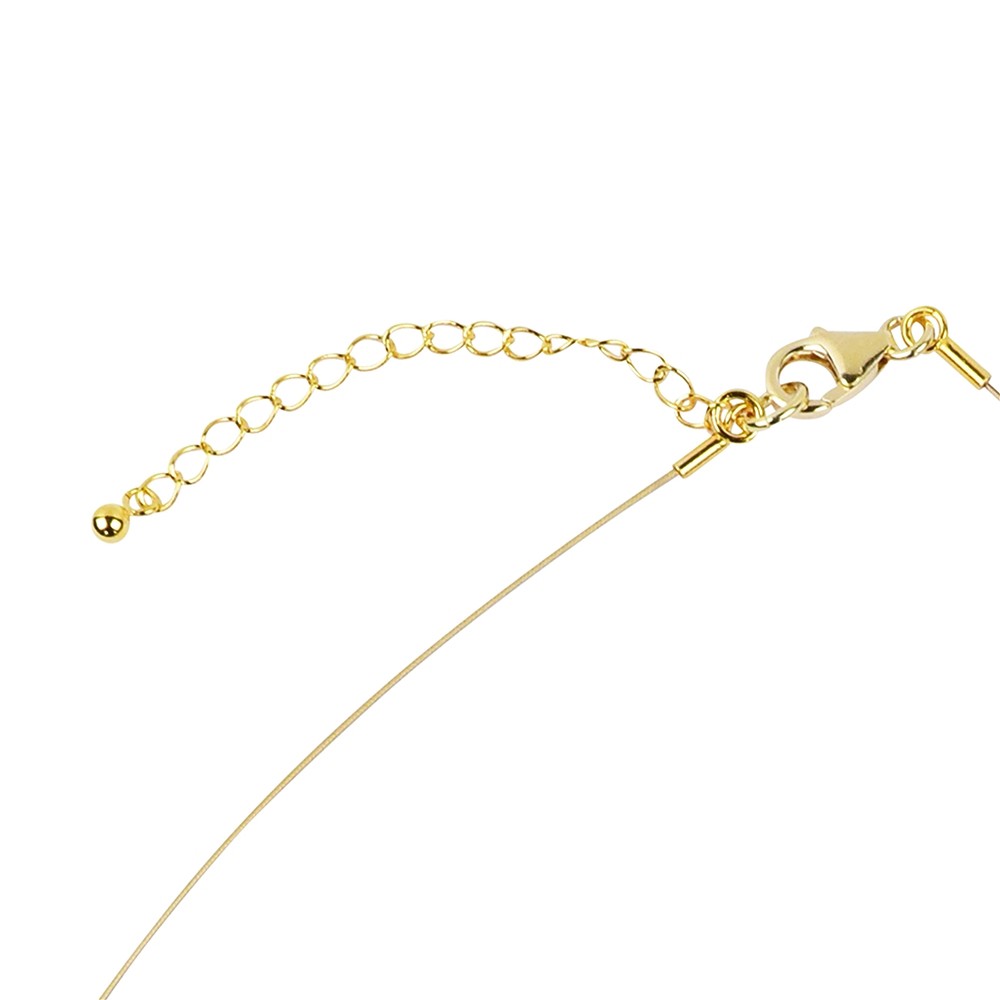 Tourmaline (multicolour) necklace, gold-plated silver, extension chain | Marco Schreier